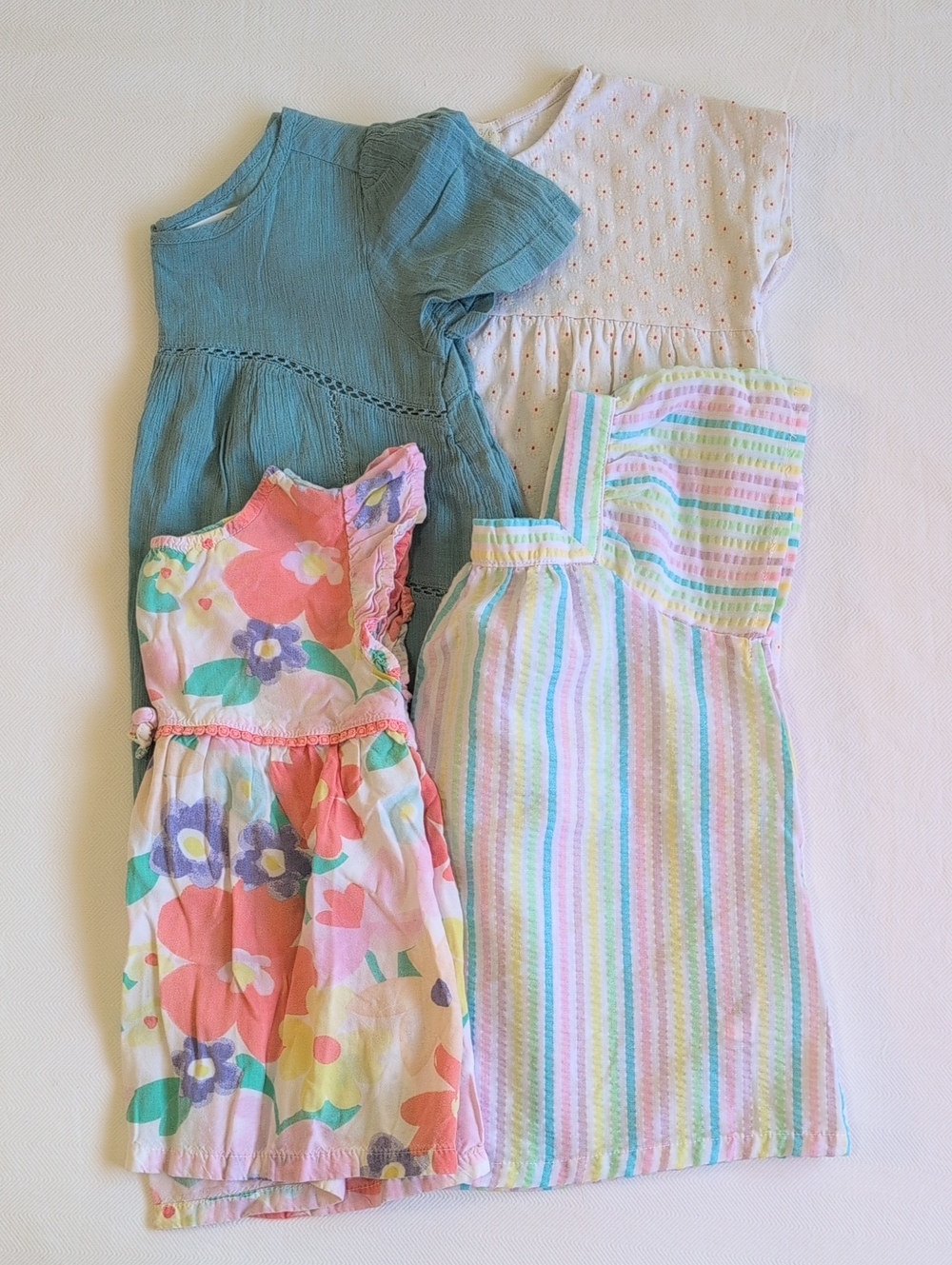 Toddler Girls Summer Blouse Lot 4pc Size 5T Zara Old Navy Joe Fresh Carter's